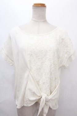 画像1: axes femme / レース切替プルオーバー M 生成り Y-24-07-10-052-AX-TO-SZ-ZI
