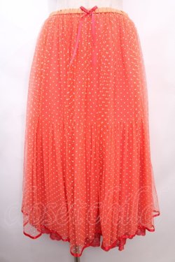 画像1: Franche Lippee / snowチュールスカート  赤 Y-24-07-10-147-LO-SK-AS-ZT370