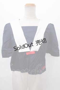 画像1: MILK / ACADEMY トップス  ネイビーブロード Y-24-07-15-088-ML-TO-SZ-ZT028