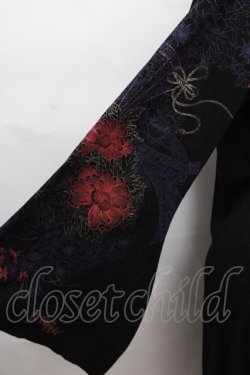 画像4: Ozz oneste / 着物風ロングカーディガン  黒 Y-24-07-15-172-OO-TO-SZ-ZS