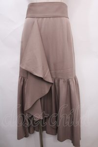 axes femme POETIQUE / ラッフルフリルマーメイドスカート M モカ Y-24-07-15-213-AX-SK-SZ-ZT239