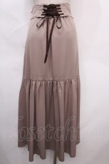 画像2: axes femme POETIQUE / ラッフルフリルマーメイドスカート M モカ Y-24-07-15-213-AX-SK-SZ-ZH (2)