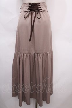 画像2: axes femme POETIQUE / ラッフルフリルマーメイドスカート M モカ Y-24-07-15-213-AX-SK-SZ-ZT239