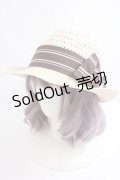 axes femme / ストローハット 57.5cm 生成り Y-24-07-15-043-AX-AC-SZ-ZT308