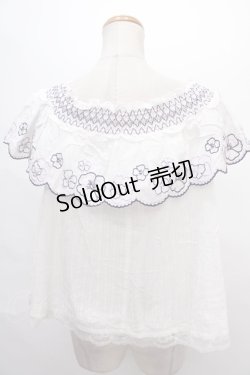 画像2: axes femme POETIQUE /  オフショルトップス  白 Y-24-07-17-048-AX-TO-AS-ZT370