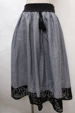 画像1: axes femme / ウエストタッセルレース配色スカート M 紺 Y-24-08-01-172-AX-SK-SZ-ZT218 (1)