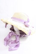 axes femme kawaii / ロココサマーハット M ラベンダー Y-24-08-01-052-AX-AC-SZ-OS