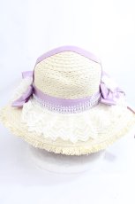 画像3: axes femme Kawaii / ロココサマーハット M ラベンダー Y-24-08-01-052-AX-AC-SZ-ZTK007 (3)