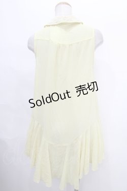 画像2: axes femme / 刺繍入襟付チュニック M イエロー Y-24-08-04-096-AX-OP-SZ-ZI