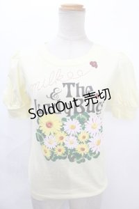 MILK / Lady Bug パフ Tee  イエロー Y-24-08-04-098-ML-TO-SZ-ZI