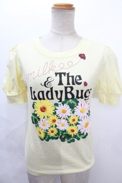 画像1: MILK / Lady Bug パフ Tee  イエロー Y-24-08-04-098-ML-TO-SZ-ZI