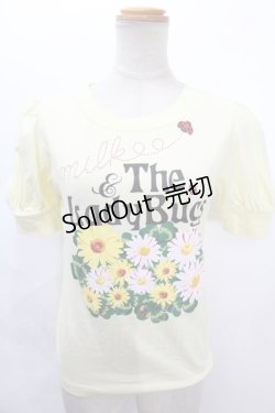 画像1: MILK / Lady Bug パフ Tee  イエロー Y-24-08-04-098-ML-TO-SZ-ZI