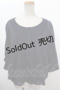 axes femme / レース切り替えドルマンブラウス M コン Y-24-08-04-119-AX-BL-SZ-ZT360