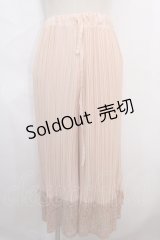 axes femme / プリーツパンツ M アワピンク Y-24-08-07-052-AX-SK-SZ-ZT205