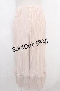 axes femme / プリーツパンツ M アワピンク Y-24-08-07-052-AX-SK-SZ-ZT205