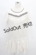 axes femme / ローウエスト半袖チュニック M 生成り Y-24-08-07-096-AX-TO-SZ-ZT193