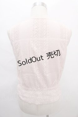 画像2: axes femme / 刺繍入アンティークレースブラウス M アワピンク Y-24-08-07-097-AX-BL-SZ-ZI