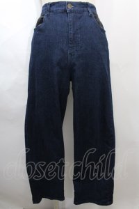 axes femme / フラッシャー付デニムパンツ L インディゴ Y-24-08-07-120-AX-PA-SZ-ZT281