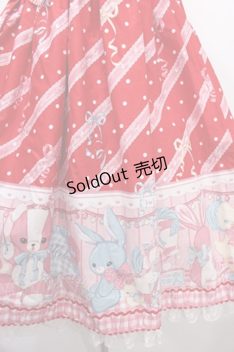 画像4: Angelic Pretty / MELODY TOYSジャンパースカートSet  アカ Y-24-08-10-116-AP-OP-SZ-ZY (4)
