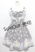 Angelic Pretty / Dreamy Night Cakesジャンパースカート  クロ Y-24-08-10-121-AP-OP-SZ-ZY