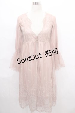 画像1: axes femme / 総レースガウン M アワピンク Y-24-08-10-136-AX-TO-SZ-ZT205
