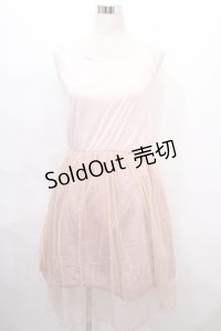 axes femme POETIQUE / ラメチュール使いワンピース M ピンク Y-24-08-10-145-AX-OP-SZ-ZI