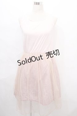 画像1: axes femme POETIQUE / ラメチュール使いワンピース M ピンク Y-24-08-10-145-AX-OP-SZ-ZI