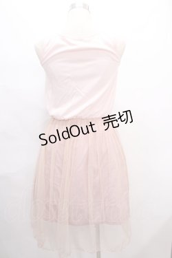 画像2: axes femme POETIQUE / ラメチュール使いワンピース M ピンク Y-24-08-10-145-AX-OP-SZ-ZI