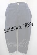 axes femme / 裾レース折パンツ M 紺 Y-24-08-10-159-AX-PA-SZ-ZI