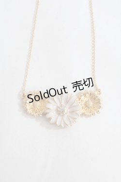 画像1: m petit by misako / AMフラワービジューネックレス  中金 Y-24-08-10-004-LO-AC-SZ-ZY