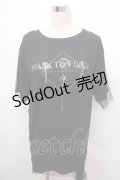SEX POT ReVeNGe /ACK POISON MESH LAYERED カットソー L 黒 Y-24-08-13-123-SP-TO-SZ-ZT340