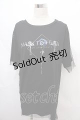 SEX POT ReVeNGe /ACK POISON MESH LAYERED カットソー L 黒 Y-24-08-13-123-SP-TO-SZ-ZT340