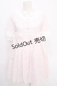 BABY,THE STARS SHINE BRIGHT / はわせティアードワンピース - ピンク Y-24-08-22-050-BA-OP-SZ-ZY