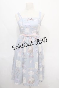 axes femme kawaii / 10thアニバーサリージャンパースカート M サックス Y-24-08-22-079-AX-OP-SZ-OS