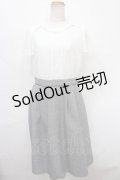 axes femme / ツイードドッキングワンピース M 黒 Y-24-08-28-076-AX-OP-SZ-ZT196