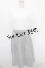 axes femme / ツイードドッキングワンピース M 黒 Y-24-08-28-076-AX-OP-SZ-ZT196