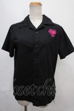 画像1: 【SALE】SUPER LOVERS / 半袖シャツ  黒 Y-24-09-02-050-PU-BL-AS-ZT405 (1)
