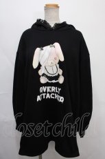 画像1: 【SALE】Rojita / フォーティーンコラボ地雷ラビットBIGトレーナー F 黒 Y-24-09-02-055-LO-TO-SZ-ZT285 (1)