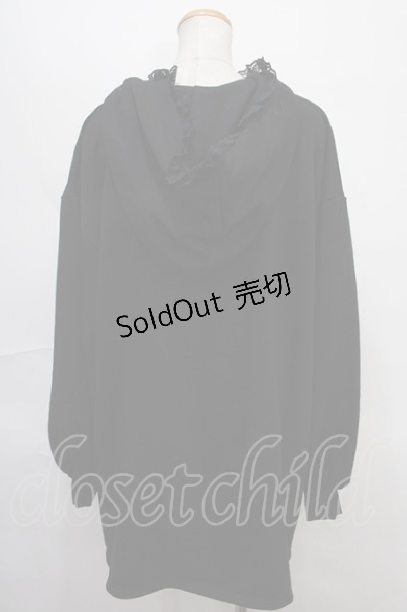 画像2: 【SALE】Rojita / フォーティーンコラボ地雷ラビットBIGトレーナー F 黒 Y-24-09-02-055-LO-TO-SZ-ZT285 (2)