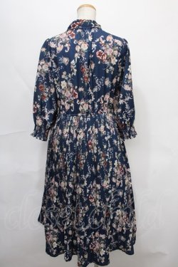 画像2: axes femme / シャビーシックフラワー柄ワンピース  紺 Y-24-09-02-072-AX-OP-AS-ZI
