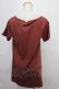 画像2: axes femme / AラインTシャツ M 茶 Y-24-09-02-036-AX-TS-SZ-ZT427 (2)