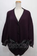 axes femme / ディズニーヴィランズ/カーディガン M パープル Y-24-09-02-043-AX-TO-SZ-ZT228