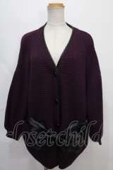 axes femme / ディズニーヴィランズ/カーディガン M パープル Y-24-09-02-043-AX-TO-SZ-ZT228