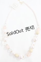 axes femme / パール連ネックレス  アワピンク Y-24-09-05-002-AX-AC-SZ-ZY