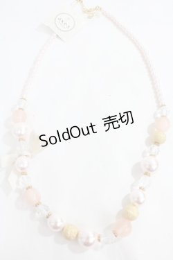 画像1: axes femme / パール連ネックレス  アワピンク Y-24-09-05-002-AX-AC-SZ-ZY