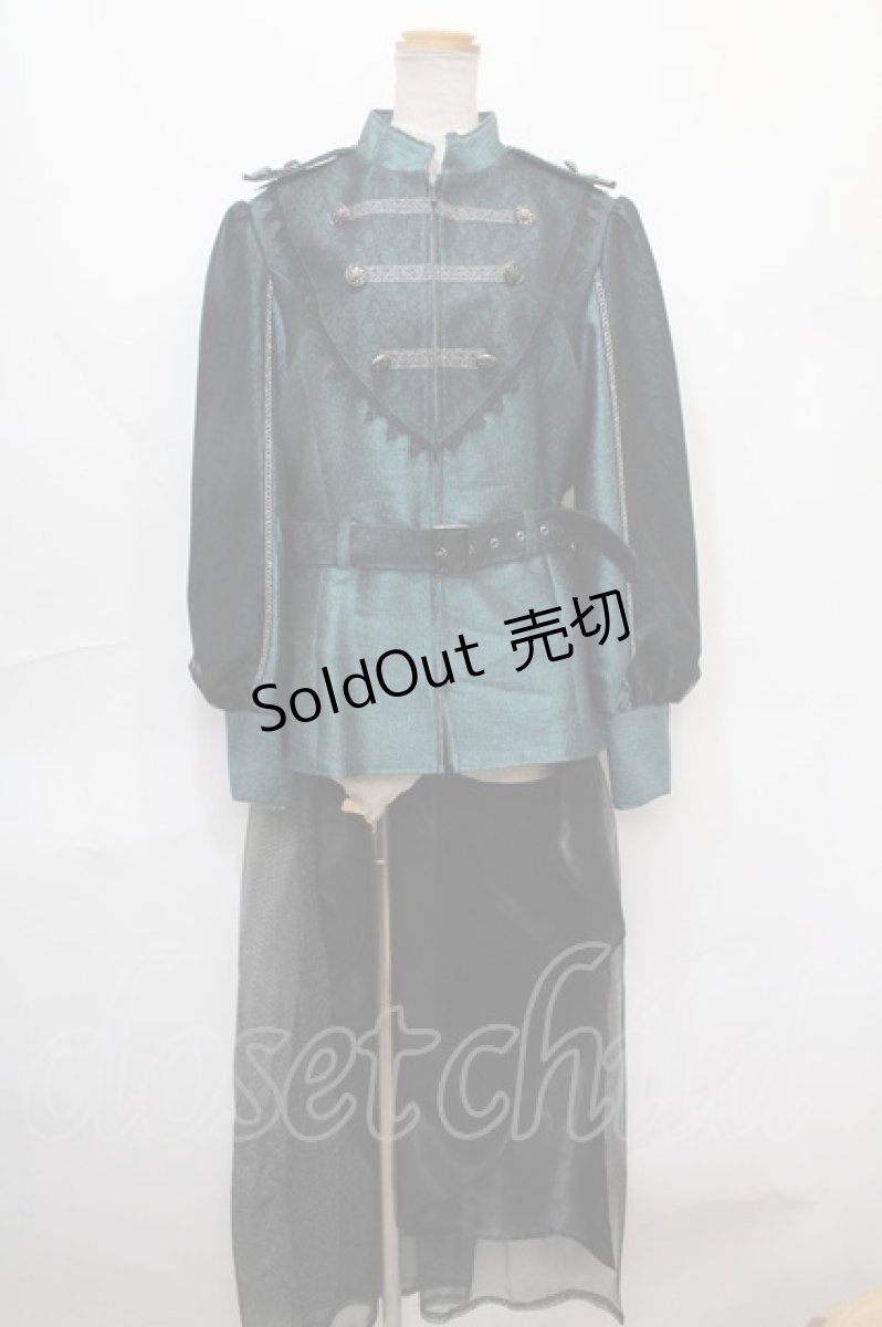 画像1: ALICE and the PIRATES / 森の不思議な案内人　トレーン付きジャケット  グリーン Y-24-09-05-131-PA-JA-SZ-ZS (1)