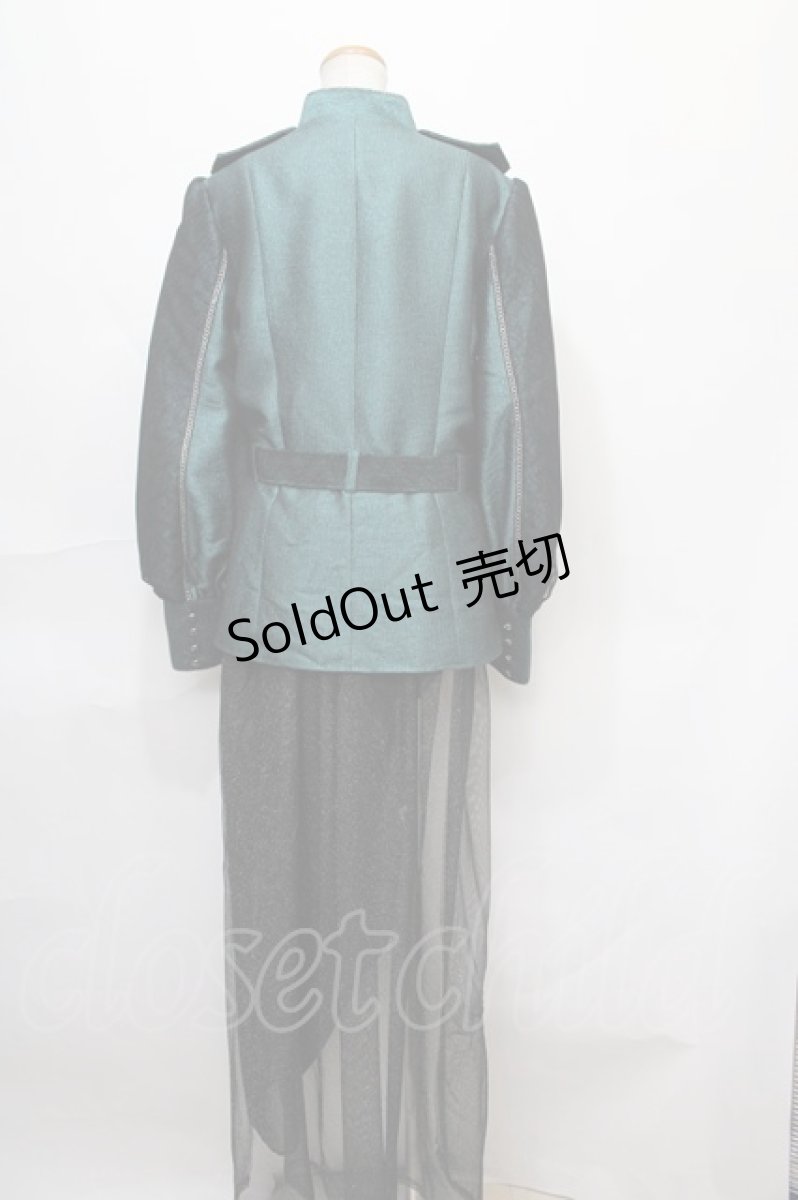 画像2: ALICE and the PIRATES / 森の不思議な案内人　トレーン付きジャケット  グリーン Y-24-09-05-131-PA-JA-SZ-ZS (2)