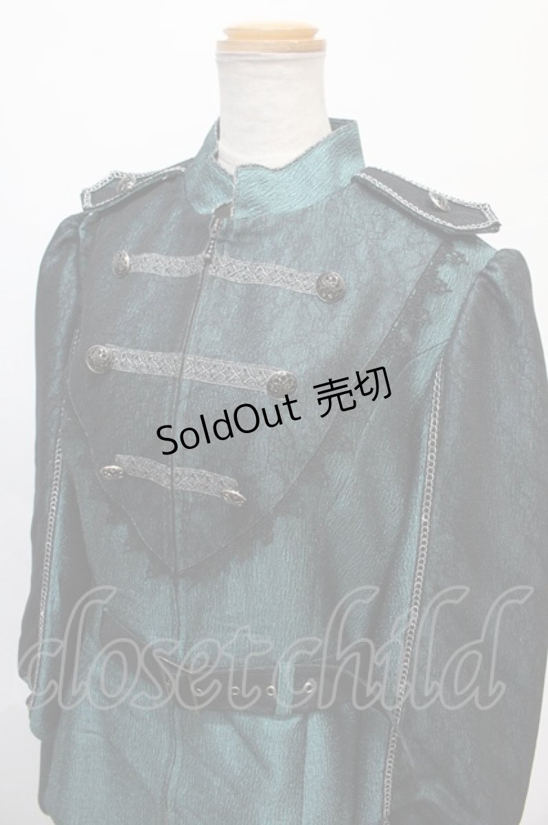 画像3: ALICE and the PIRATES / 森の不思議な案内人　トレーン付きジャケット  グリーン Y-24-09-05-131-PA-JA-SZ-ZS (3)