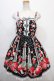 画像1: Angelic Pretty / 摘みたていちごジャンパースカートSet  黒 Y-24-09-12-082-AP-OP-SZ-ZY (1)