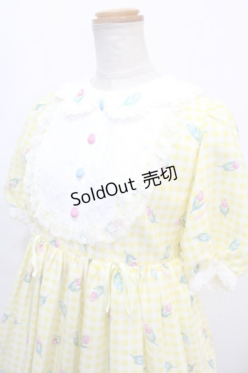 画像3: Angelic Pretty / Tulip Bouquetワンピース  イエロー Y-24-09-12-092-AP-OP-SZ-ZY (3)